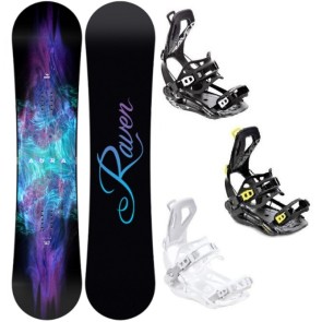 Pachet Snowboard Raven Aura cu legaturi Raven FT360 | winteroutlet.ro