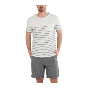 Jaggy Pocket T-shirt Alb